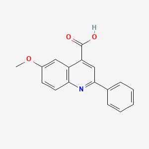 molecular formula C17H13NO3 B1361570 6-甲氧基-2-苯基喹啉-4-羧酸 CAS No. 32795-58-7