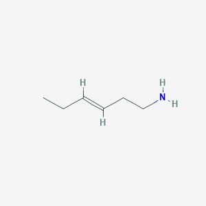 molecular formula C6H13N B13615786 (E)-hex-3-en-1-amine 
