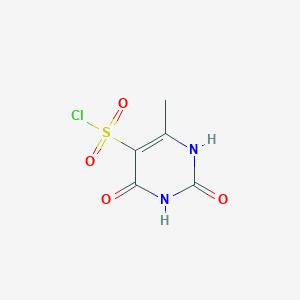 molecular formula C5H5ClN2O4S B1361585 6-Methyl-2,4-dioxo-1,2,3,4-tetrahydropyrimidine-5-sulfonyl chloride CAS No. 6461-30-9