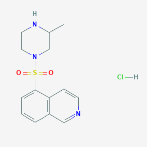 molecular formula C14H18ClN3O2S B013616 1-(5-Isoquinolinylsulfonyl)-3-methylpiperazine monohydrochloride CAS No. 141543-65-9
