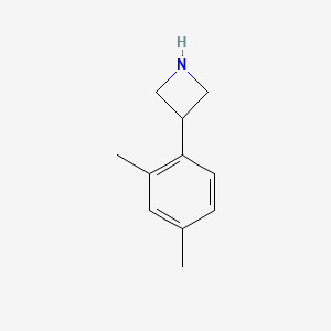 molecular formula C11H15N B13616070 3-(2,4-Dimethylphenyl)azetidine 