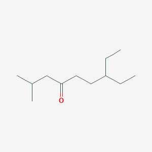 molecular formula C12H24O B1361610 7-乙基-2-甲基-4-壬酮 CAS No. 6628-29-1