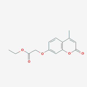 molecular formula C14H14O5 B1361613 2-[(4-甲基-2-氧代-2h-色满-7-基)氧基]乙酸乙酯 CAS No. 5614-82-4