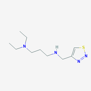 molecular formula C10H20N4S B13616155 n1-((1,2,3-Thiadiazol-4-yl)methyl)-n3,n3-diethylpropane-1,3-diamine 