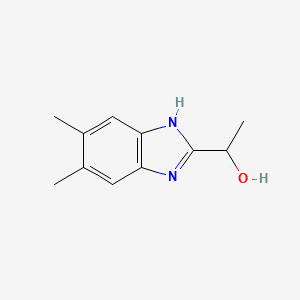 molecular formula C11H14N2O B1361619 1-(5,6-Dimethyl-1h-benzimidazol-2-yl)ethanol CAS No. 6761-87-1