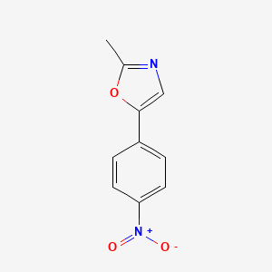 2-Methyl-5-(4-nitrophenyl)-1,3-oxazole
