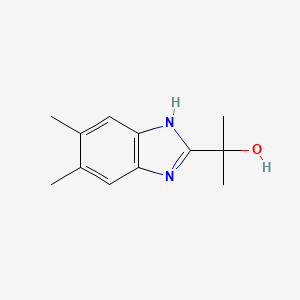 molecular formula C12H16N2O B1361622 2-(5,6-二甲基-1H-苯并咪唑-2-基)丙醇 CAS No. 6761-75-7