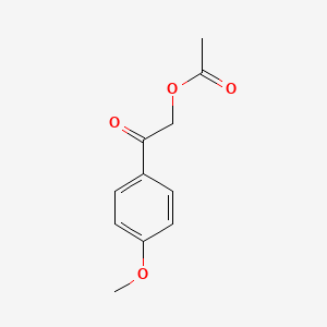 molecular formula C11H12O4 B1361626 2-(4-Methoxyphenyl)-2-oxoethyl acetate CAS No. 58518-78-8