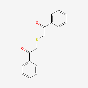 molecular formula C16H14O2S B1361627 Bis(benzoylmethyl) sulfide CAS No. 2461-80-5