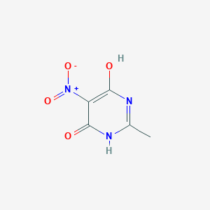 molecular formula C5H5N3O4 B1361632 2-甲基-5-硝基嘧啶-4,6-二醇 CAS No. 53925-27-2