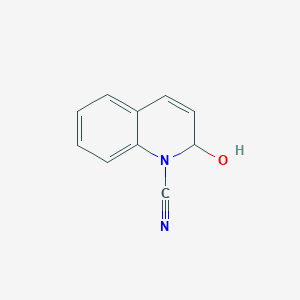 molecular formula C10H8N2O B1361633 2-Hydroxyquinoline-1(2h)-carbonitrile CAS No. 941-87-7