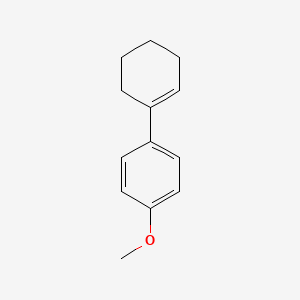 molecular formula C13H16O B1361638 Anisole, p-1-cyclohexen-1-yl- CAS No. 20758-60-5