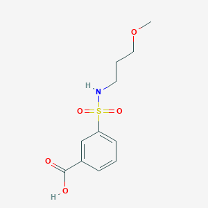 molecular formula C11H15NO5S B1361645 3-[(3-Methoxypropyl)sulfamoyl]benzoic acid CAS No. 500292-39-7