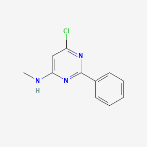 molecular formula C11H10ClN3 B1361666 6-chloro-N-methyl-2-phenylpyrimidin-4-amine CAS No. 1017782-49-8