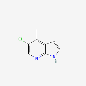 molecular formula C8H7ClN2 B1361669 5-Chloro-4-methyl-1H-pyrrolo[2,3-b]pyridine CAS No. 1020056-87-4