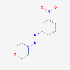 molecular formula C10H12N4O3 B1361672 4-[(3-Nitrophenyl)azo]-morpholine CAS No. 861095-37-6