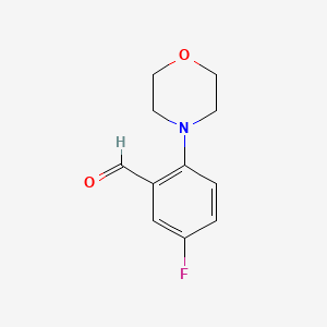 molecular formula C11H12FNO2 B1361675 5-氟-2-(吗啉-4-基)苯甲醛 CAS No. 883535-68-0