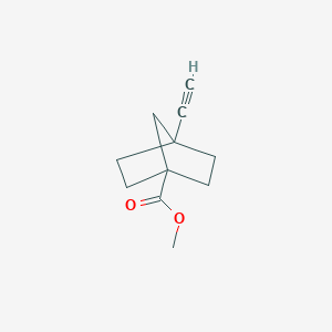 molecular formula C11H14O2 B13616803 Methyl 4-ethynylbicyclo[2.2.1]heptane-1-carboxylate 