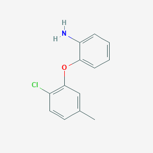 molecular formula C13H12ClNO B1361681 2-(2-Chloro-5-methylphenoxy)aniline CAS No. 946727-10-2