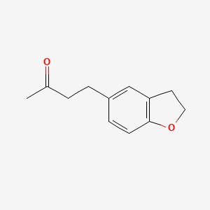 molecular formula C12H14O2 B13616818 4-(2,3-Dihydro-1-benzofuran-5-yl)butan-2-one 