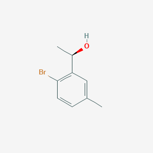 molecular formula C9H11BrO B13616829 (R)-1-(2-Bromo-5-methylphenyl)ethan-1-ol 