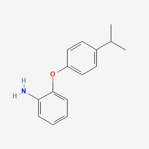molecular formula C15H17NO B1361683 2-(4-异丙基苯氧基)苯胺 CAS No. 640766-57-0
