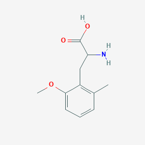 molecular formula C11H15NO3 B13616830 2-Amino-3-(2-methoxy-6-methylphenyl)propanoic acid 
