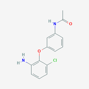 molecular formula C14H13ClN2O2 B1361686 N-[3-(2-氨基-6-氯苯氧基)苯基]乙酰胺 CAS No. 946714-72-3