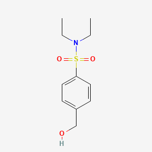 molecular formula C11H17NO3S B13616868 N,N-Diethyl-4-(hydroxymethyl)benzenesulfonamide 