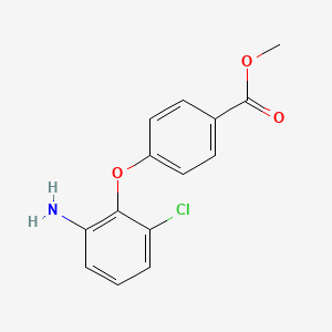molecular formula C14H12ClNO3 B1361687 Methyl 4-(2-amino-6-chlorophenoxy)benzoate CAS No. 946772-71-0
