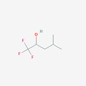 molecular formula C6H11F3O B13616920 1,1,1-Trifluoro-4-methylpentan-2-ol 