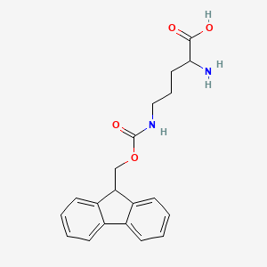 molecular formula C20H22N2O4 B13617121 2-amino-5-({[(9H-fluoren-9-yl)methoxy]carbonyl}amino)pentanoic acid 