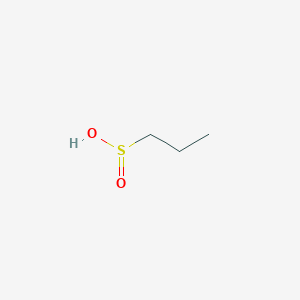 molecular formula C3H8O2S B13617182 Propanesulfinic acid CAS No. 55109-28-9