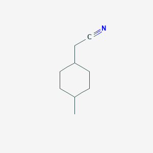molecular formula C9H15N B13617209 2-(4-Methylcyclohexyl)acetonitrile 