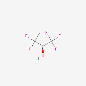 molecular formula C4H5F5O B13617212 (S)-1,1,1,3,3-Pentafluorobutan-2-ol 