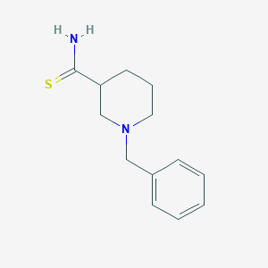 molecular formula C13H18N2S B13617228 1-Benzylpiperidine-3-carbothioamide 