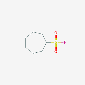 molecular formula C7H13FO2S B13617233 Cycloheptanesulfonyl fluoride 
