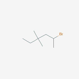 molecular formula C8H17Br B13617287 2-Bromo-4,4-dimethylhexane 