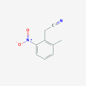molecular formula C9H8N2O2 B13617308 2-(2-Methyl-6-nitrophenyl)acetonitrile 