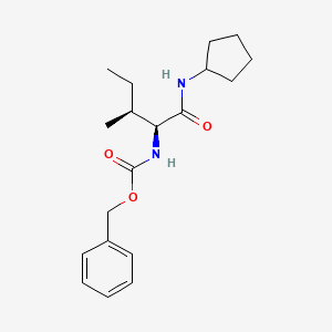 molecular formula C19H28N2O3 B1361731 N-Cyclopentyl L-Z-isoleucinamide CAS No. 1423037-32-4