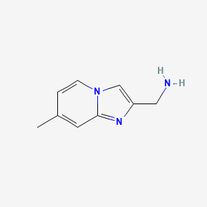 molecular formula C9H11N3 B1361732 (7-Methylimidazo[1,2-a]pyridin-2-yl)methanamine CAS No. 880361-79-5