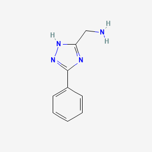 molecular formula C9H10N4 B1361733 (3-Phenyl-1H-1,2,4-triazol-5-yl)methanamine CAS No. 805179-91-3