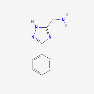 molecular formula C9H10N4 B1361733 (5-phenyl-4H-1,2,4-triazol-3-yl)methanamine CAS No. 805179-91-3