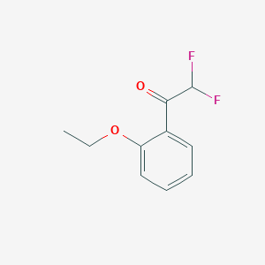 molecular formula C10H10F2O2 B13617353 1-(2-Ethoxyphenyl)-2,2-difluoroethan-1-one 