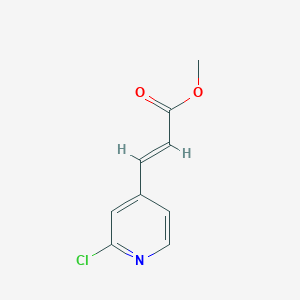 molecular formula C9H8ClNO2 B13617397 Methyl (2e)-3-(2-chloropyridin-4-yl)prop-2-enoate 