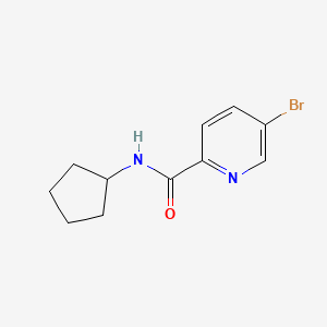molecular formula C11H13BrN2O B1361744 5-Bromo-N-cyclopentylpicolinamide CAS No. 845305-91-1