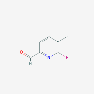 molecular formula C7H6FNO B13617456 6-Fluoro-5-methylpyridine-2-carbaldehyde 