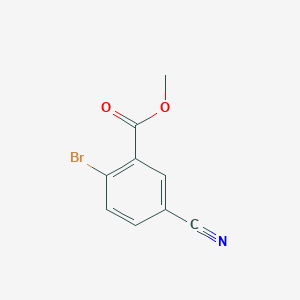 molecular formula C9H6BrNO2 B1361749 Methyl 2-bromo-5-cyanobenzoate CAS No. 1031927-03-3