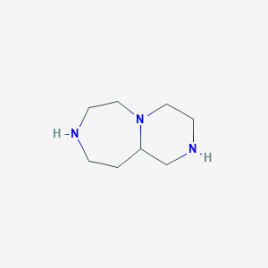 molecular formula C8H17N3 B136175 Decahydropyrazino[1,2-d][1,4]diazepine CAS No. 153894-18-9