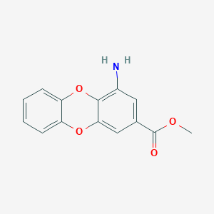 molecular formula C14H11NO4 B1361750 Methyl 4-aminooxanthrene-2-carboxylate CAS No. 1020242-38-9